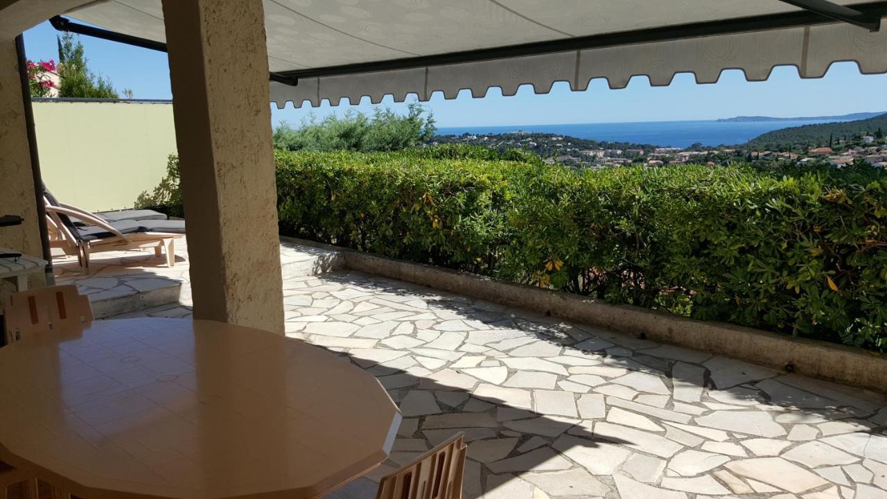 Appartement Rez De Jardin Dans Villa Vue Mer Кавалере-сюр-Мер Екстериор снимка
